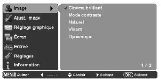 SANYO PLVZ700 - Menu Image - 1