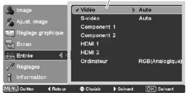 SANYO PLVZ700 - Utilisation du menu à l'écran - 5