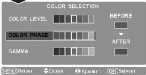 SANYO PLVZ700 - Pointeur des Reglages des paramètres couleur - 2
