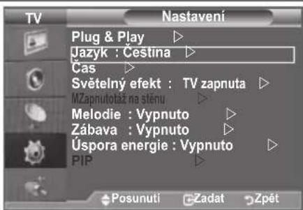SAMSUNG LE46B550A5WXXN - Výběr příslušného jazyka - 1