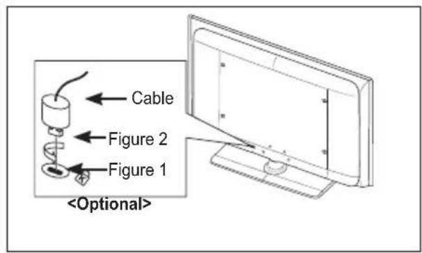 SAMSUNG LE46B550A5WXXN - Using the Anti-Theft Kensington Lock (depending on the model) - 1