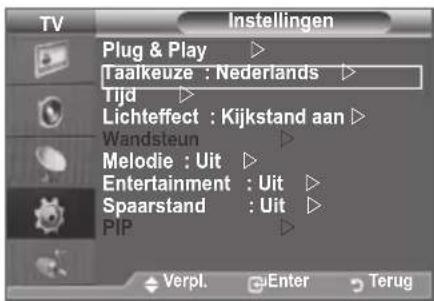 SAMSUNG LE46B550A5WXXN - Wanneer u de TV voor het eerst gebruikt, moet u de taal selecteren voor het weergeven van menu's en aanwijzingen. - 1