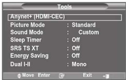 SAMSUNG LE46B550A5WXXN - Using the Anynet+ Function - 1