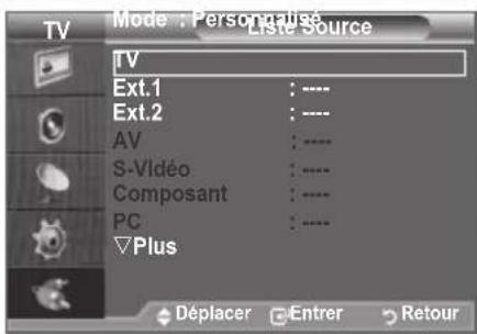 SAMSUNG LE46B550A5WXXN - Sélection de la source - 2