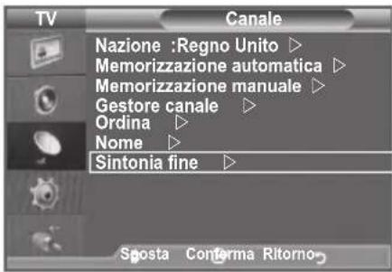SAMSUNG LE46B550A5WXXN - Sintonia fine dei canali - 1