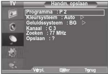 SAMSUNG LE46B550A5WXXN - Kanalen handmatig opslaan - 2