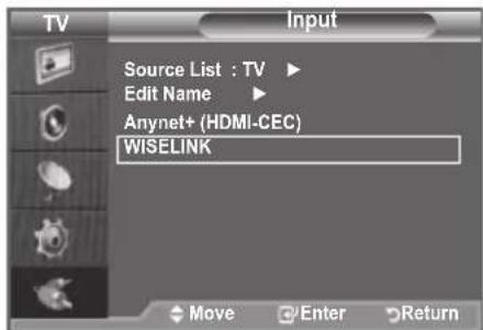 SAMSUNG LE46B550A5WXXN - Using the WISELINK Menu - 1