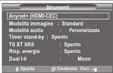 SAMSUNG LE46B550A5WXXN - Uso della funzione Anynet+ - 1