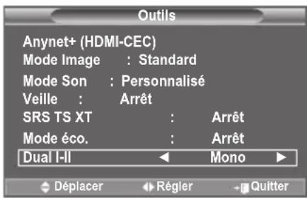 SAMSUNG LE46B550A5WXXN - Sélection du mode Son - 1
