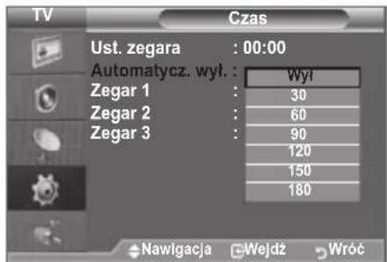 SAMSUNG LE46B550A5WXXN - Nastawianie automatycznego wyłączania - 2