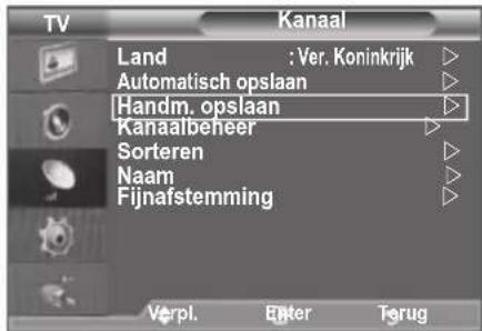 SAMSUNG LE46B550A5WXXN - Kanalen handmatig opslaan - 1