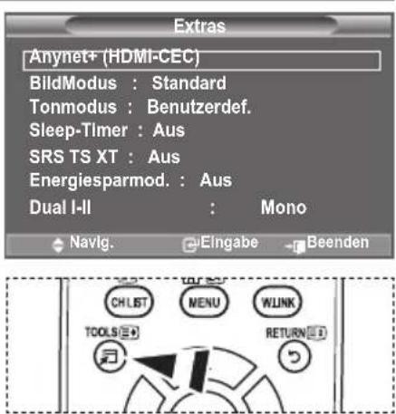 SAMSUNG LE46B550A5WXXN - Verwenden der Taste TOOLS - 1