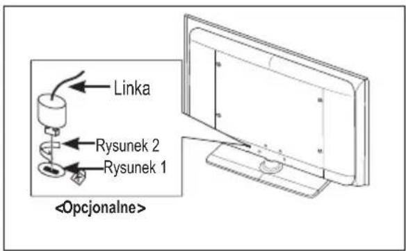 SAMSUNG LE46B550A5WXXN - Korzystanie z zabezpieczenia przeciwkradzieżowego Kensington (w zależności od modelu) - 1