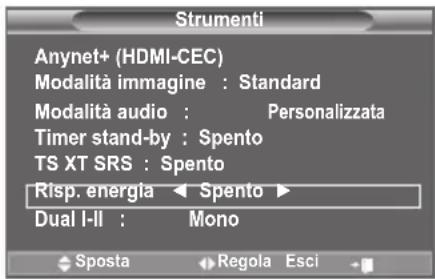 SAMSUNG LE46B550A5WXXN - Impostazioni rapide - 1