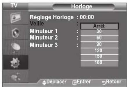 SAMSUNG LE46B550A5WXXN - Réglage du minuteur de mise en veille - 2