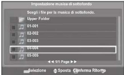 SAMSUNG LE46B550A5WXXN - Impostazione musica di sottofondo: - 1