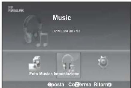 SAMSUNG LE46B550A5WXXN - Utilizzo dell'elenco MP3 - 1
