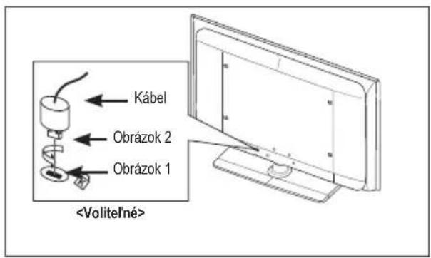 SAMSUNG LE46B550A5WXXN - Použitie zabezpečovacieho Kensington zámku proti odcudzeniu (v závislosti od modelu) - 1