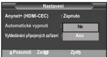 SAMSUNG LE46B550A5WXXN - Automatické vypnutí zařízení Anynet+ po vypnutí televizoru - 1