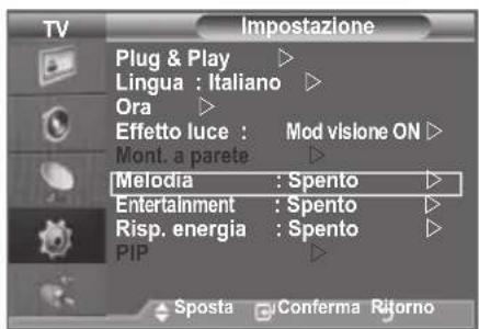 SAMSUNG LE46B550A5WXXN - Impostazione dell'Effetto luce (in base al modello) - 3