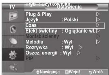 SAMSUNG LE46B550A5WXXN - Nastawianie automatycznego wyłączania - 1