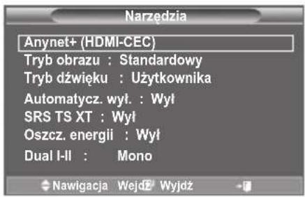 SAMSUNG LE46B550A5WXXN - Korzystanie z funkcji Anynet+ - 1