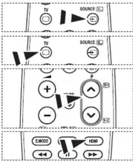 SAMSUNG LE46B550A5WXXN - Selecting the Source - 3