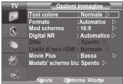 SAMSUNG LE46B550A5WXXN - Configurazione di Opzioni immagine - 2