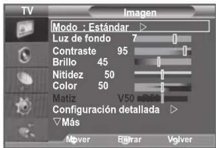 SAMSUNG LE46B550A5WXXN - Visualización de los menús - 1