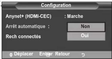 SAMSUNG LE46B550A5WXXN - Extinction automatique d'un appareil Anynet+ lorsque le téléviseur est mis hors tension - 1
