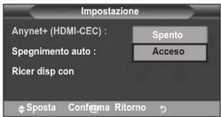 SAMSUNG LE46B550A5WXXN - Uso della funzione Anynet+ - 3
