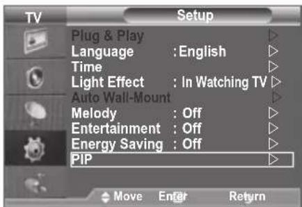 SAMSUNG LE46B550A5WXXN - Viewing the Picture In Picture (PIP) - 1