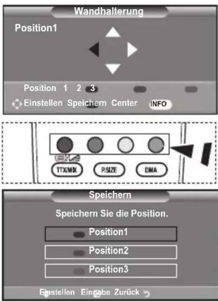 SAMSUNG LE46B550A5WXXN - Abspeichern der Position - 1