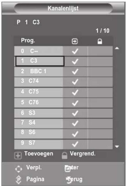 SAMSUNG LE46B550A5WXXN - Kanalen toevoegen of vergrendelen - 3