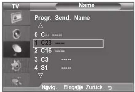 SAMSUNG LE46B550A5WXXN - Sendernamen zuweisen - 2