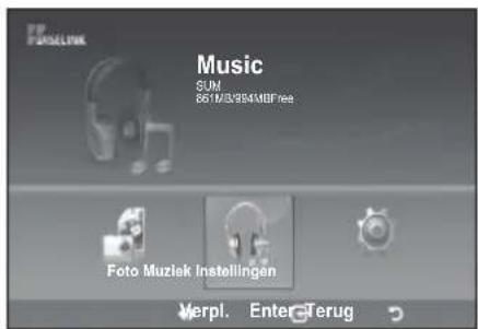 SAMSUNG LE46B550A5WXXN - Gebruik van de MP3 lijst - 1