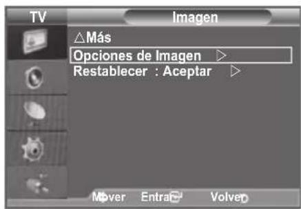 SAMSUNG LE46B550A5WXXN - Configuración de las Opciones de la imagen - 1