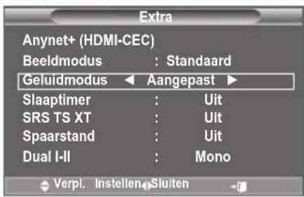 SAMSUNG LE46B550A5WXXN - Toonregeling: Balance/100 Hz/300 Hz/1 kHz/3 kHz/10 kHz De TV heeft verschillende instelmogelijkheden waarmee u de geluidskwaliteit kunt instellen. - 2