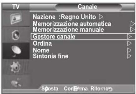 SAMSUNG LE46B550A5WXXN - Aggiunta / Blocco di canali - 1