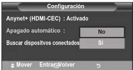 SAMSUNG LE46B550A5WXXN - Apagado automático de un dispositivo Anynet+ cuando el televisor está apagado - 1