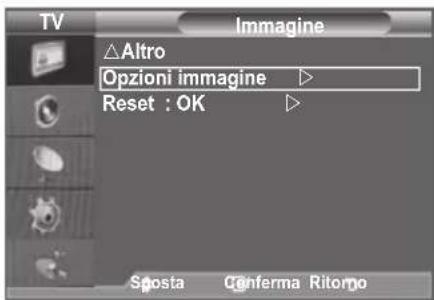 SAMSUNG LE46B550A5WXXN - Configurazione di Opzioni immagine - 1