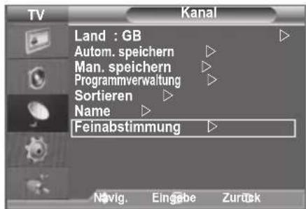 SAMSUNG LE46B550A5WXXN - Senderfeinabstimmung durchführen - 1