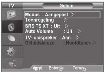 SAMSUNG LE46B550A5WXXN - Toonregeling: Balance/100 Hz/300 Hz/1 kHz/3 kHz/10 kHz De TV heeft verschillende instelmogelijkheden waarmee u de geluidskwaliteit kunt instellen. - 1