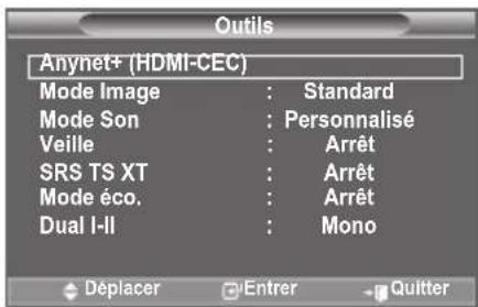 SAMSUNG LE46B550A5WXXN - Utilisation de la fonction Anynet+ - 1