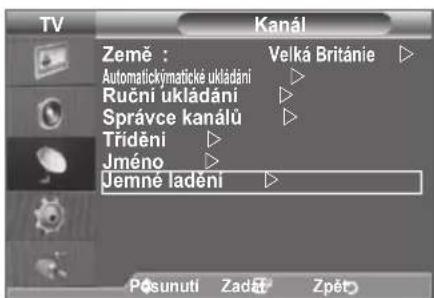 SAMSUNG LE46B550A5WXXN - Pomocí jemného ladění manuálně nastavte optimální příjem kanálu. - 1