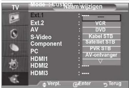 SAMSUNG LE46B550A5WXXN - De namen van de ingangsbron bewerken - 2