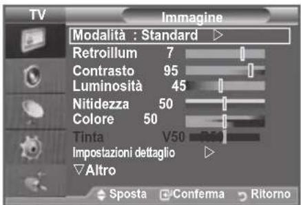 SAMSUNG LE46B550A5WXXN - Modifica dello standard dell'immagine - 1