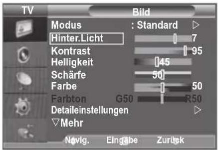 SAMSUNG LE46B550A5WXXN - Das Gerät verfügt über mehrere Einstellmöglichkeiten für die Bildqualität. - 1