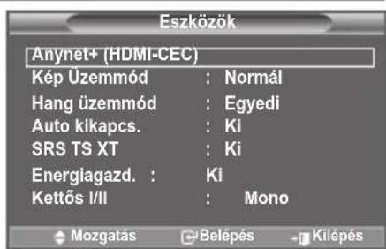 SAMSUNG LE46B550A5WXXN - A TOOLS gomb használata - 1