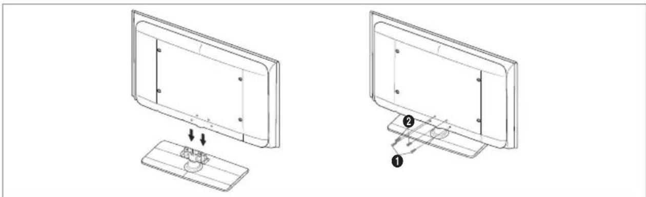 SAMSUNG LE46B550A5WXXN - Installation du support - 1